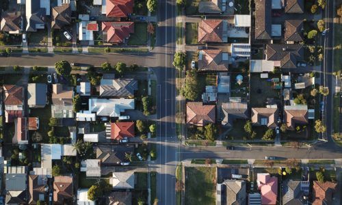 Aerial view of a city