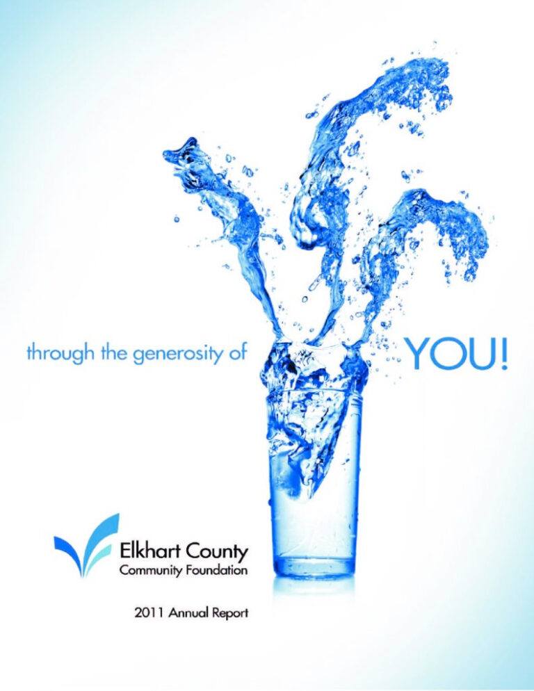 2011 Annual Report - Through the Generosity of You!