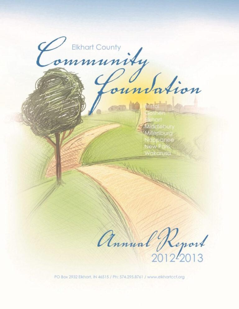 2013 Annual Report - Elkhart County Community Foundation