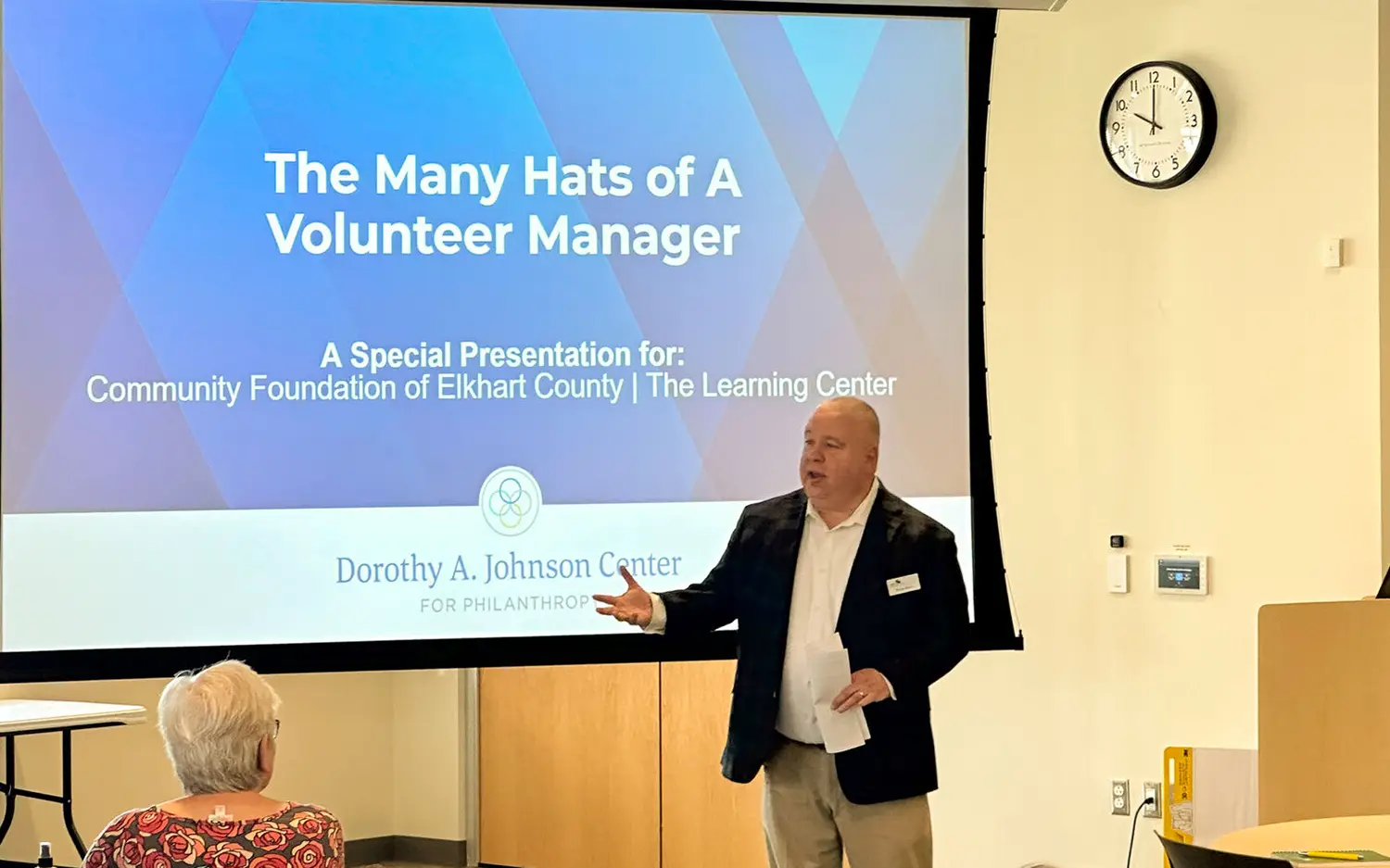 Kevin Deary Making a Presentation at a CEO Roundtable Event